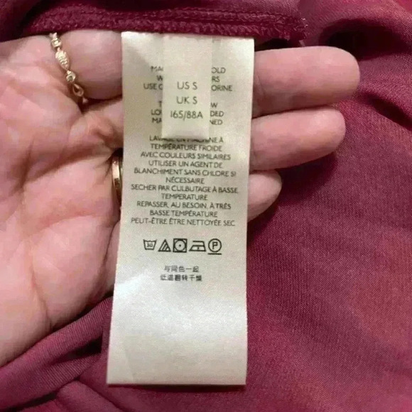 Free People Lala Button Up Off Beat Magenta Red Size Small - Picture 4 of 8